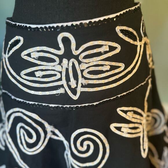 Basil & Maude Black Sequin Skirt - Picture 14 of 14